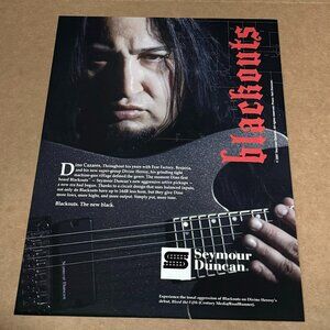 Dino Cazares of Fear Factory - SEYMOUR DUNCAN PICKUPS - 2007 Print Ad